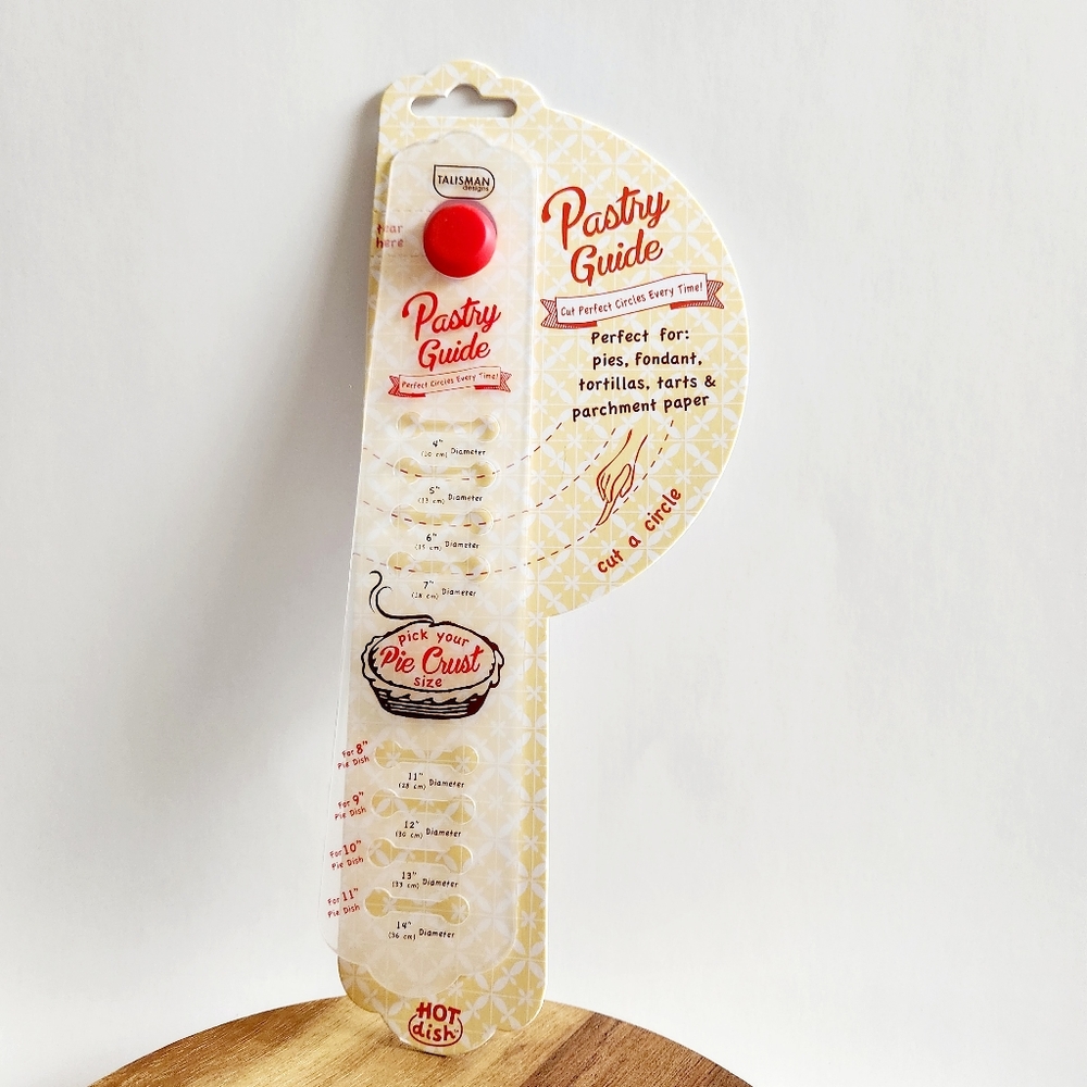 Talisman Designs Pie Pastry Guide | Perfectly Round Pie Crust Every Time | 4-14"